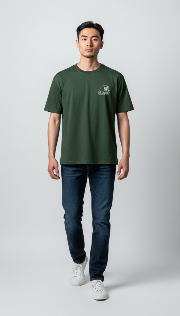 Dark Green Colour T Shirt